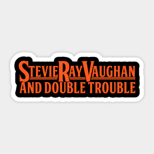 SRV Stevie Ray Vaughn & Double Trouble Vintage Rock Logo Sticker